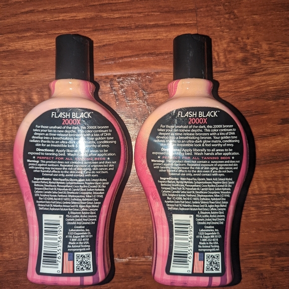 2-European Gold Flash Black 2000X Ultra Dark Tanning - Picture 2 of 2